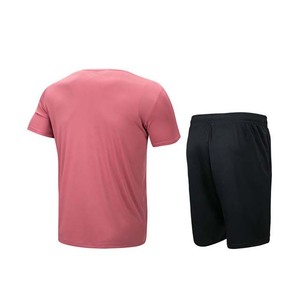Ensemble de vêtements d'été pour hommes en gros, 100 % coton, séchage rapide, chemise et short, deux pièces - Product Image 2