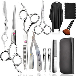 6.0 pouces noir damas japonais acier cheveux coiffure ciseaux professionnels tondeuse à cheveux rasoir amincissement coupe ciseaux barre - Product Image 2