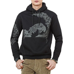 Sudadera con Capucha para Hombre, Nueva Moda Casual de Invierno, Cortavientos, Impermeable, con Estampado Digital Personalizado, Talla Grande, 100% Algodón, Felpa - Product Image 1