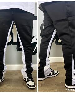 2026 Winter Men's High Quality Lightweight Breathable Quick Dry Sweatpants Casual Flared <b>Stacked</b> <b>Jogger</b> Pants Mid Waist - Product Image 3