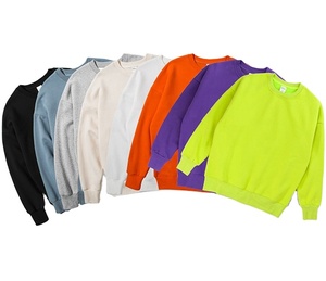 Prêt à Expédier Hommes Sweatshirts Blanc Surdimensionné Personnalisé Couleur Ras Du Cou Sweat Hommes Personnalisé À La Mode Sweatshirts Pour Hommes - Product Image 1
