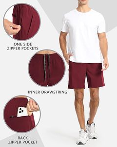 CoreActive-Pantalones cortos deportivos para hombre, ligeros, absorbentes del sudor, con bolsillo, pantalones cortos deportivos para todas las estaciones - Product Image 5