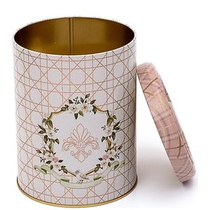 Couvercle de rangement en métal rose Ø 140x180mm, 2,5 lt - Product Image 1