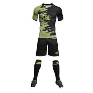 Último diseño de alta calidad de los hombres de fútbol Jersey Set de fútbol único desgaste uniforme para la venta al por mayor - Product Image 3