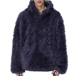 Pullover Men's <b>Hoodies</b> Custom Logo Plain Casual Fashion Winter Coat Regular Fit 100% Cotton Faux <b>Fur</b> Fleece Quick Dry Wearable - Product Image 1