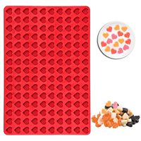Moule en silicone semi-sphérique miniature à 468 cavités, moules à bonbons gélifiés, mini-fabricateur de friandises pour chiens, moules en silicone pour la cuisson, OEM personnalisé