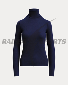 Pull décontracté d'hiver pour femme de qualité supérieure, col personnalisé, 100 % laine, anti-boulochage, boutonné sur le devant - Product Image 3
