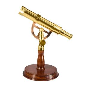 Telescopio náutico de metal con acabado pulido, ideal para decoración marítima, temática de barcos y exhibición en el hogar. - Product Image 1