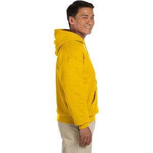 Sweat à capuche bleu sans ficelle en molleton de coton de haute qualité 400gsm, sérigraphie personnalisée vierge, sweats à capuche Boxy Fit surdimensionnés pour hommes - Product Image 5