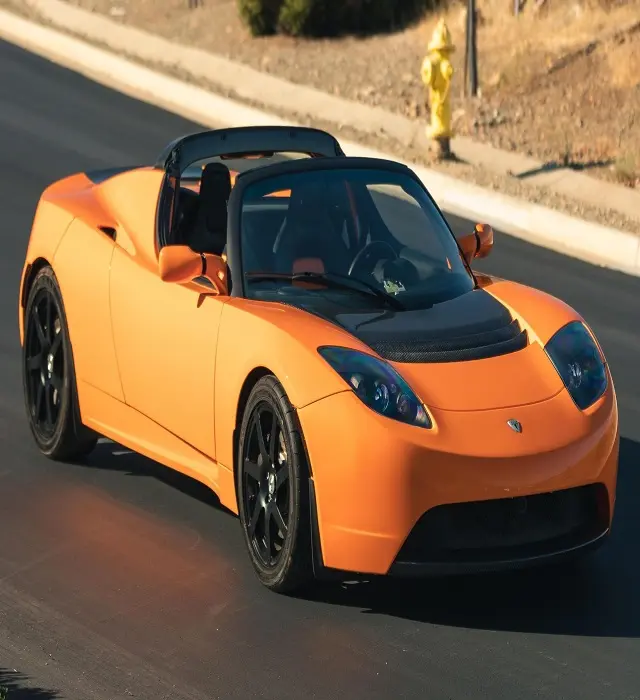 USED 2010 Teslaa Roadster〜2000マイルオプション非常にオレンジほとんど変更されていない単一電気モーターエンジン自動変速機