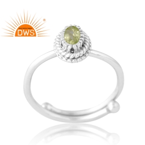 Unique Design 925 Silver Natural <b>Peridot</b> Gemstone <b>Ring</b> Custom Jewelry For Women Gift For Her - Product Image 1
