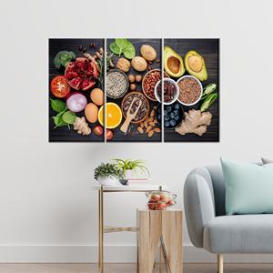 Modern Spice Wall Art Canvas - Elegant Printed Artwork for Kitchen Decor,3P:Gallery <b>Wrapped</b> - Product Image 1