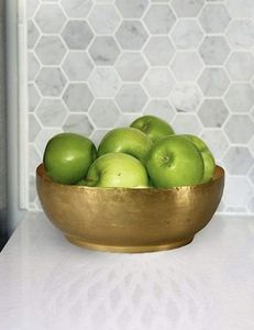 Bol de service neuf de qualité supérieure, design unique, en laiton doré poli avec bol en acier inoxydable, pour fruits secs - Product Image 2
