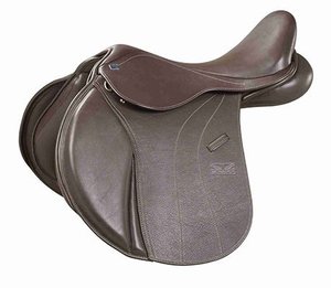 Silla de Montar para Caballo de Cuero Resistente y Multiusos con Estructura Robusta, Asiento Acolchado Suave y Soporte Confiable para Entrenamiento y Salto - Product Image 1