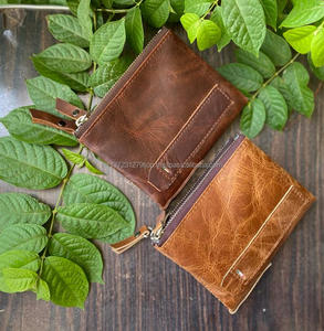 Cartera de cuero auténtico para hombre, billetera de piel auténtica, tarjetero, soporte para ATM, multiusos, con logotipo personalizado, gran oferta - Product Image 2