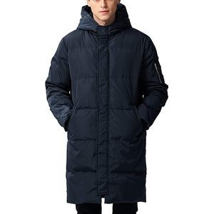Casual Bubble Puffer Jacket Coat Men Streetwear Button Down Long Puffer Coat Men's Hooded Quilted Down Bubble Long Coat Mens - Product Image 4