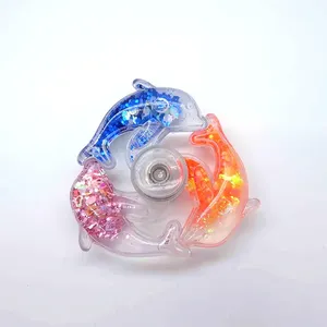 Unisex Đầy Màu Sắc PVC Cá Heo Thần Chú <span class=keywords><strong>Spinner</strong></span> Long Lanh Hiệu Ứng Nước Lấp Lánh Bóp Đồ Chơi Sáu Màu Sắc Lựa Chọn Cho 5-7 Năm Trẻ Em Căng Thẳng - Product Image 3