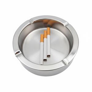ที่เขี่ยบุหรี่สแตนเลสทรงกลม ดีไซน์สร้างสรรค์ สำหรับวางบนโต๊ะ ใช้ได้ทั้งภายในและภายนอกอาคาร เหมาะสำหรับบ้าน สำนักงาน อุปกรณ์เสริมสำหรับการสูบบุหรี่ - Product Image 1