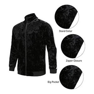 Ensembles de survêtements pour hommes en polyester/coton imprimé uni, vêtements de sport de rue avec fermeture à cordon - Product Image 6