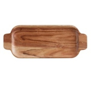 Plateau de service carré ACACIA plateau à bougie laqué personnalisé pour cuisine maison hôtel restaurant restauration utilisation - Product Image 2