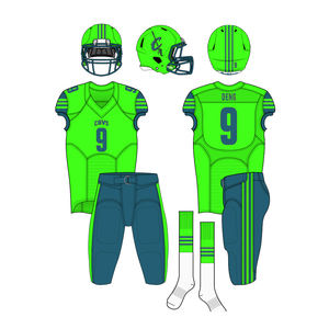 Uniformes de football pour jeunes personnalisés de haute qualité taille XL ensemble de maillots de football américain sublimés avec logo brodé personnalisé - Product Image 3