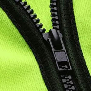 Chaleco reflectante de seguridad de dos tonos de alta visibilidad con bolsillos y chaleco reflectante de construcción con cremallera a precio barato - Product Image 5