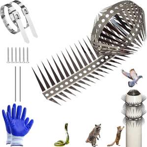 Pointes d'oiseaux pour les pigeons d'extérieur et autres petits oiseaux Évitez efficacement les ratons laveurs et les écureuils grimpant aux clôtures - Product Image 1