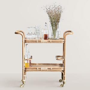 Carrito de Bar de Ratán Ecológico Hecho a Mano, Carro con Marco Abierto, Muebles al por Mayor para Restaurante, Bar, Hotel, Comprador de Grandes Cantidades - Product Image 2