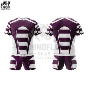 Nuevo Diseño Personalizado de Uniformes de Rugby Profesionales Unisex, Servicio OEM, Transpirable, Nueva Moda, 100% Poliéster, Alta Calidad - Product Image 5