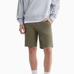 Shorts de jogging décontractés pour hommes, séchage rapide, légers, 100 % coton, couleur unie, poches plates sur le devant, écologiques, personnalisables - Product Image 1