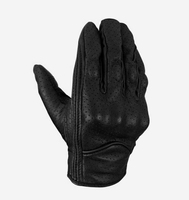 Guantes de Motocross de Cuero a Prueba de Viento de Alta Calidad Hechos a Medida, Dedos Completos, Unisex, para Carreras y Ciclismo
