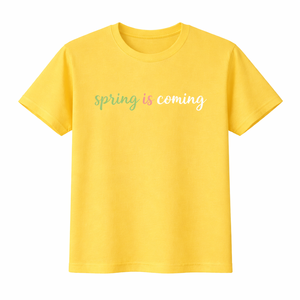 Camiseta Personalizada para Hombre 100% Algodón Estampada 'La Primavera Está a la Puerta' Camisetas Casuales de Bajo Precio con Logotipo en Material de Poliéster con Logotipo Frontal - Product Image 3