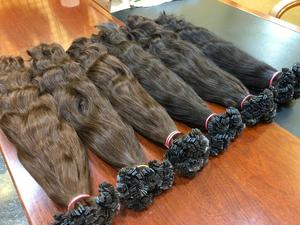 EXTENSIONS DE CHEVEUX BOUCLES NATURELS DE TEMPLE HUMAIN DE JEUNE DONATEUR DE QUALITÉ SUPÉRIEURE MUNETTES DE CHEVEUX SANS ENCHEVEUX SAINS - Product Image 3