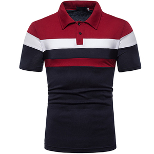 Nouveau design de polo respirant à manches courtes et à col côtelé pour hommes - Product Image 1