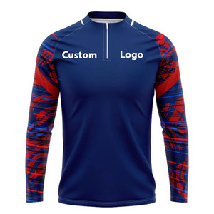 Sudadera deportiva personalizada con media cremallera, sudadera de forro polar personalizada con bordado - Product Image 1