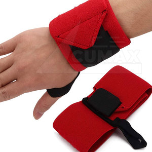 Muñequeras para gimnasio y Fitness a precio barato, muñequeras transpirables de alta calidad con logotipo personalizado - Product Image 2