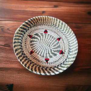 Precio al por mayor Eco-Friendly Natural Sabai Grass Round Wall Basket placas de pared Home Wall Decor - Product Image 3