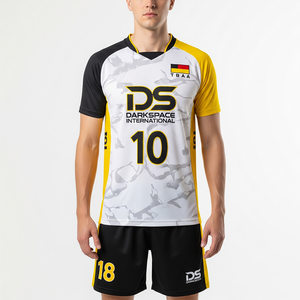 Vente en gros de haute qualité personnalisable unisexe adulte volley-ball maillot ensemble respirant durabilité spandex/polyester toutes saisons - Product Image 2