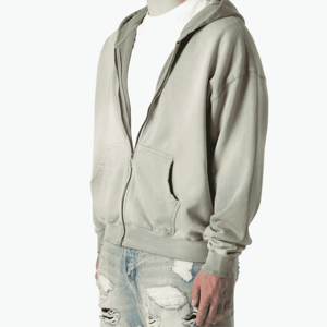 Vente en gros OEM Sweat à capuche zippé pour hommes de haute qualité, confortable pour l'hiver, décontracté 100% coton polaire Streetwear avec impression personnalisée - Product Image 3