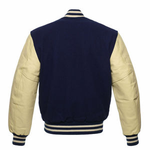 Veste d'hiver universitaire en laine et en cuir avec logo personnalisé Veste universitaire au design classique du lycée sur mesure - Product Image 6