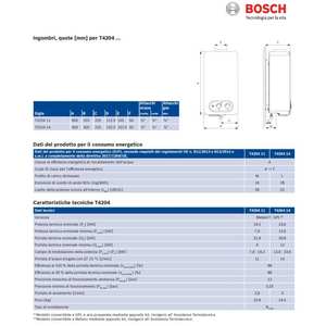 Chauffe-eau à gaz Bosch T4204 de 14 litres à chambre ouverte, modèle GPL à faibles émissions de NOx - Product Image 3