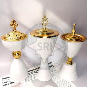 Eid Home Decor Brûleur d'encens en métal Artisanat Motif islamique Logo personnalisé Diffuseur d'encens décoratif en métal pays arabes - Product Image 6