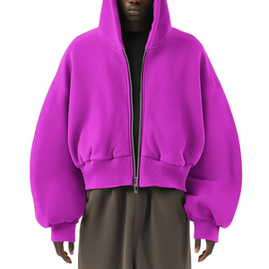 Nouveau design de sweats à capuche mélangés avec fermeture éclair pour hommes les plus vendus bas quantité minimale de commande de vente en gros de sweats à capuche délavés à l'acide pour hommes fabriqués au Pakistan sweats à capuche personnalisés pour hommes - Product Image 3