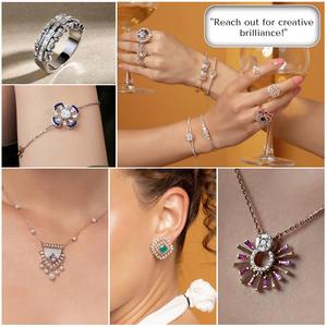 GIA แหวนแต่งงานประดับเพชร10K 14K 18K พร้อมใบรับรองที่ทันสมัย - Product Image 5