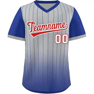Camisetas de béisbol personalizadas para adultos, camisetas deportivas con cuello en V unisex y logotipo personalizado, proveedor de Pakistán OEM ODM - Product Image 5