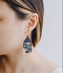 Fringe <b>Tassel</b> <b>Earrings</b> - Gold - Long - Product Image 2