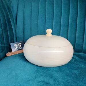 Modern Eco-Friendly Polished Resin Handmade Angel Hot Pot Bowl with Lid Casserole Serving <b>Food</b> <b>Warmer</b> Kitchen Dining Table Decor - Product Image 2