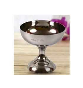 Tasse de service de crème glacée de la plus haute qualité tasse de crème glacée en acier inoxydable faite à la main pour la maison hôtel et restaurant - Product Image 1