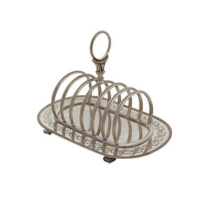 Support à pain multifonctionnel en métal argenté à 5 niveaux pour le rangement de la vaisselle de cuisine avec un design moderne - Product Image 6