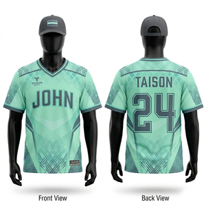 เสื้อลาครอสชาย คุณภาพพรีเมียม ผ้าโพลีเอสเตอร์ระบายอากาศ 180 GSM ดีไซน์ไล่เฉดสีม่วง พร้อมโลโก้แบบซับลิเมชั่นตามสั่ง - Product Image 4